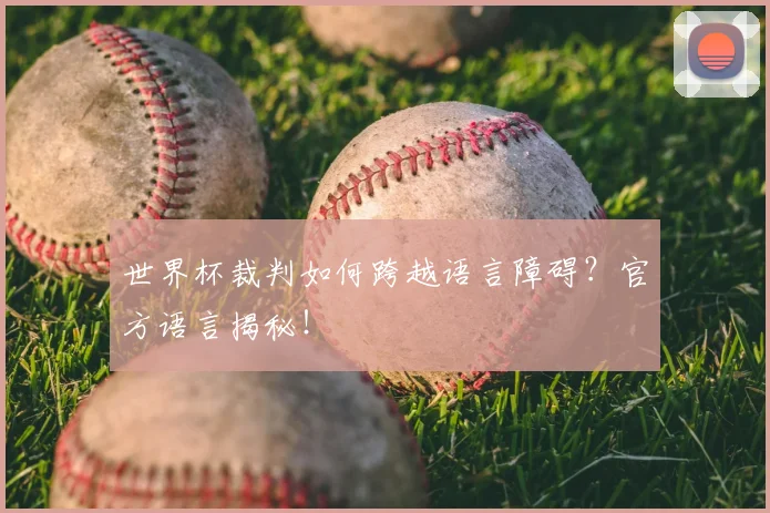 世界杯裁判如何跨越语言障碍?官方语言揭秘!